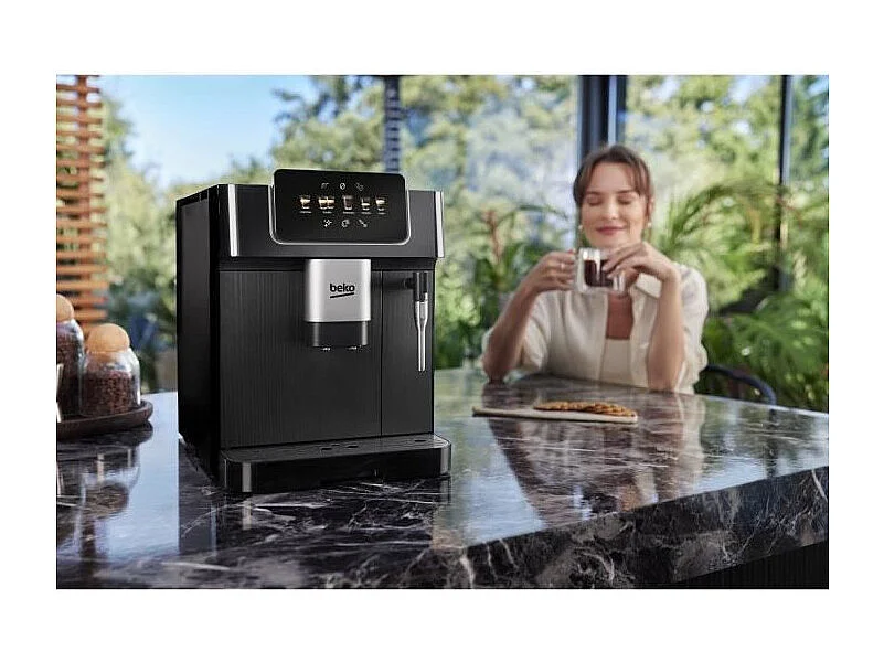 Machine a café avec broyeur - BEKO - CEG7302B - 1350 W - 19 bars - Noir
