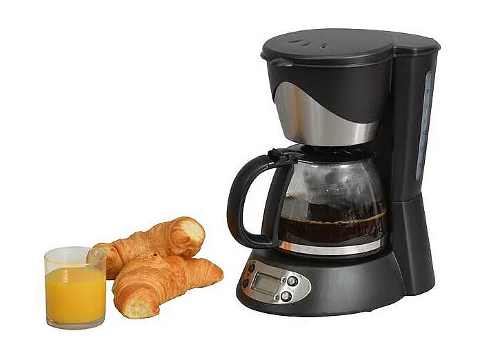 Cafetière Filtre Programmable 6 Tasses 550W 0,6L Noir KitchenChef