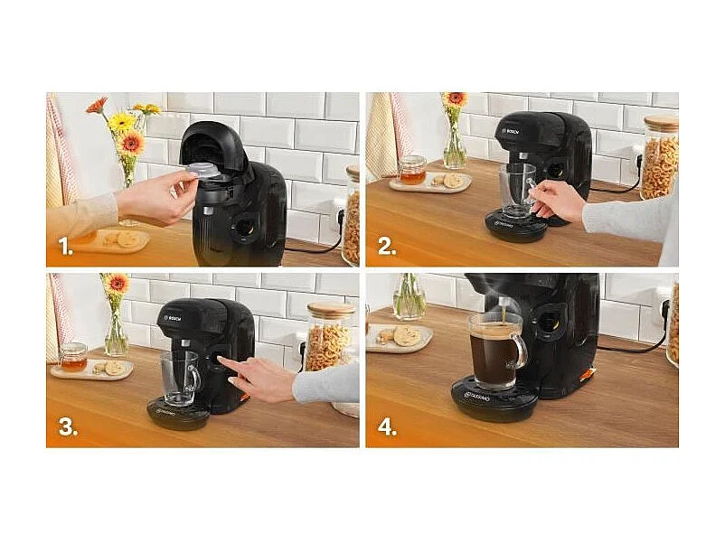 Cafetera multibebidas Tassimo T11 Style, negra - 1400 W