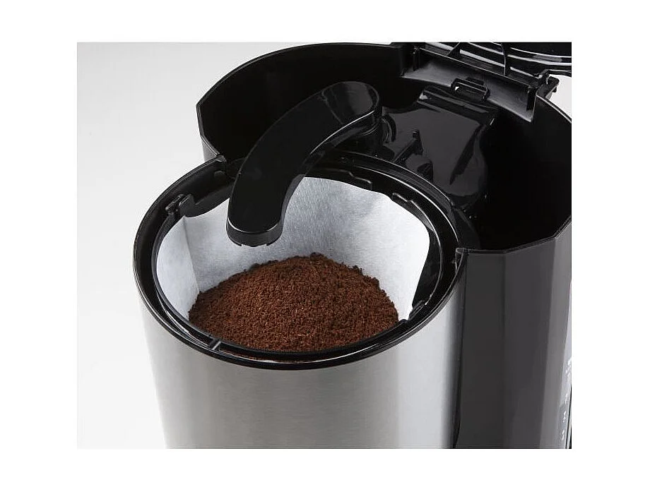 Cafetiere filtre - DOMO - DO709K - 1000 W - 1 L - 8 tasses - Ecran LCD - Minuteur 24 h - Acier inoxydable