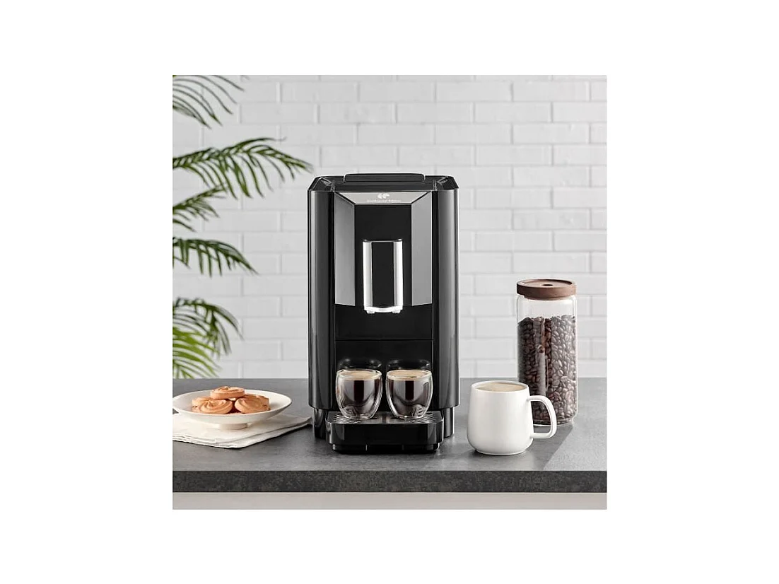 Machine Expresso broyeur - CONTINENTAL EDISON - CECFAUTOB - 19 Bar - 1450 W - Noir