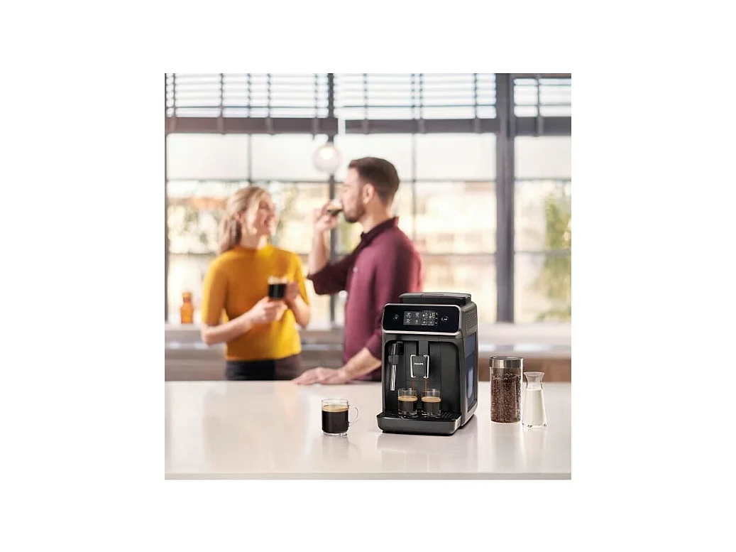 Machine expresso broyeur automatique - PHILIPS - EP2225/10 - 1500 W - 275 g de grains - Noir mat