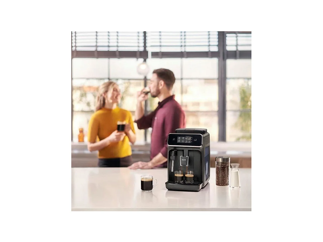 Machine expresso broyeur automatique - PHILIPS - EP2225/10 - 1500 W - 275 g de grains - Noir mat