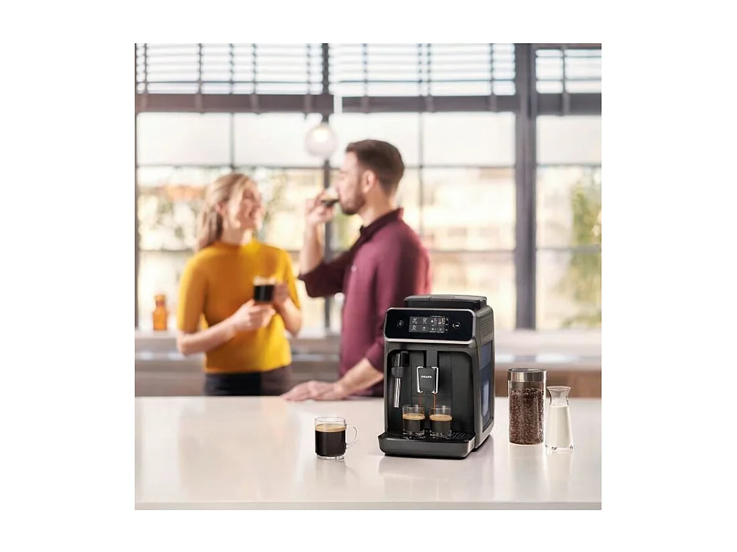 Machine expresso broyeur automatique - PHILIPS - EP2225/10 - 1500 W - 275 g de grains - Noir mat