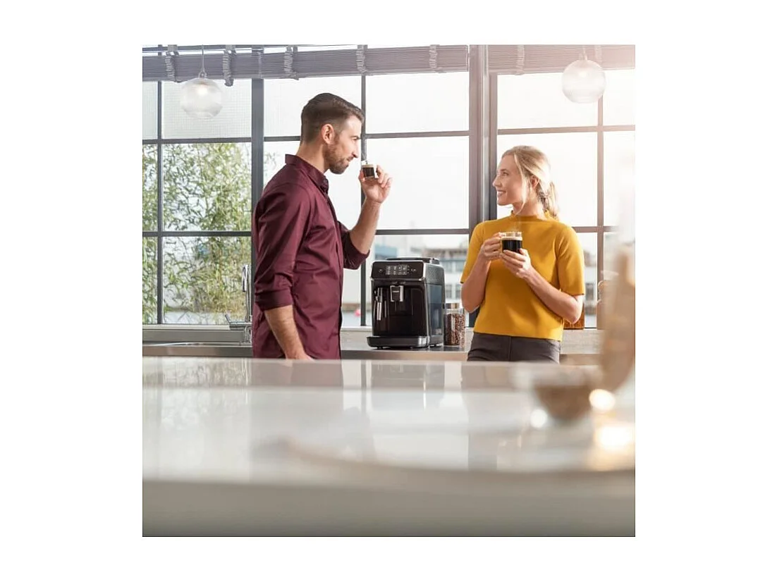 Machine expresso broyeur automatique - PHILIPS - EP2225/10 - 1500 W - 275 g de grains - Noir mat