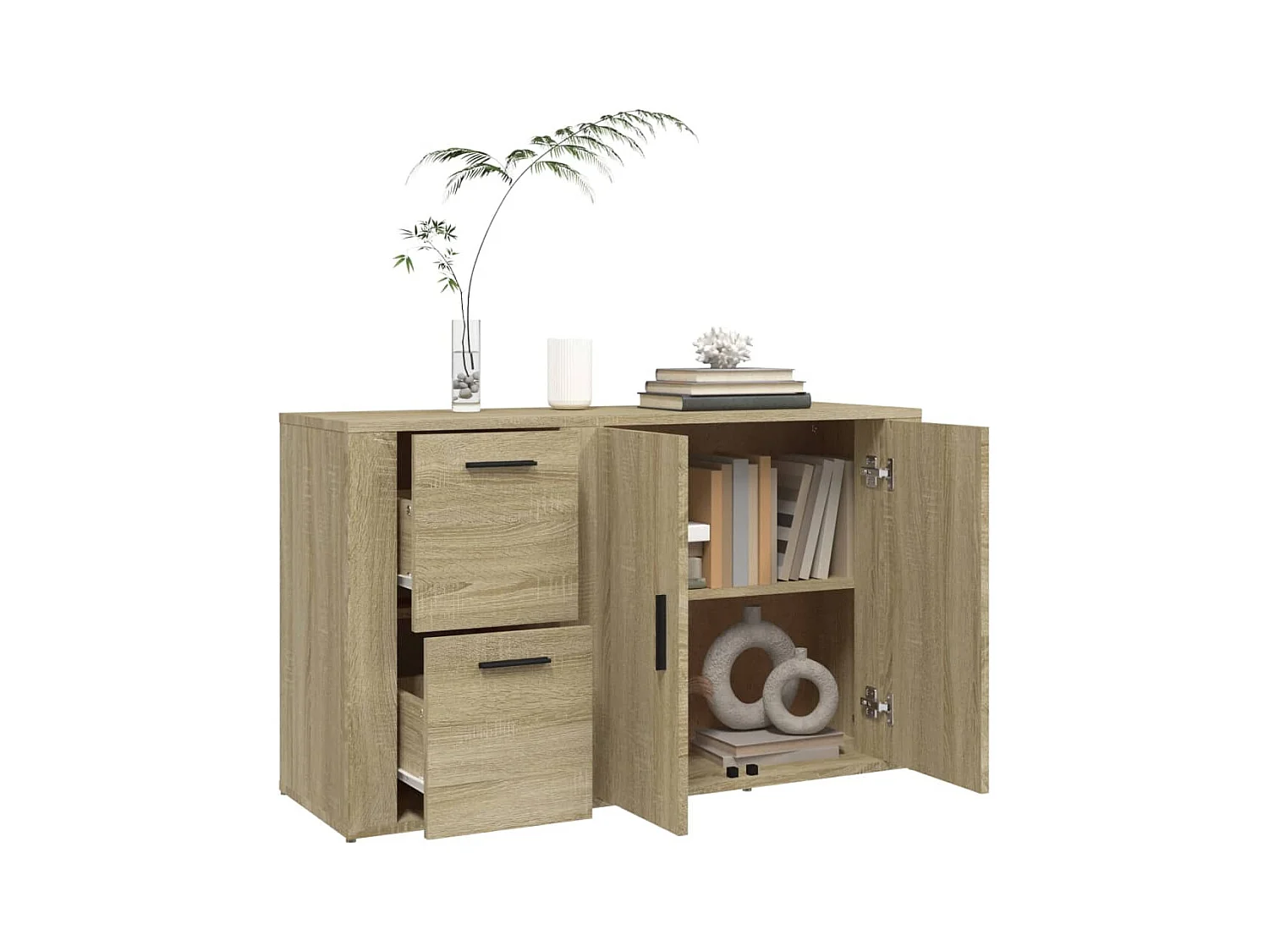 Buffet Chêne sonoma 100x33x59,5 cm Bois d'ingénierie