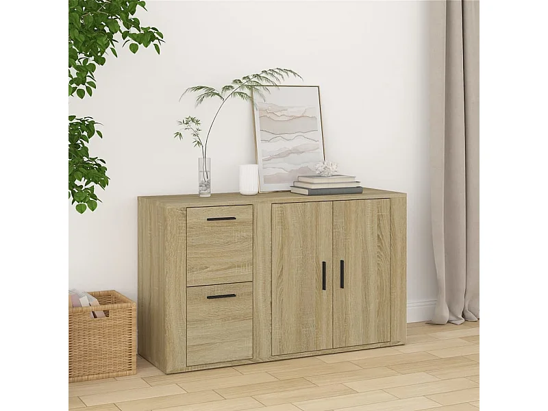 Sonoma Eiken Dressoir 100x33x59,5 cm Engineered Wood