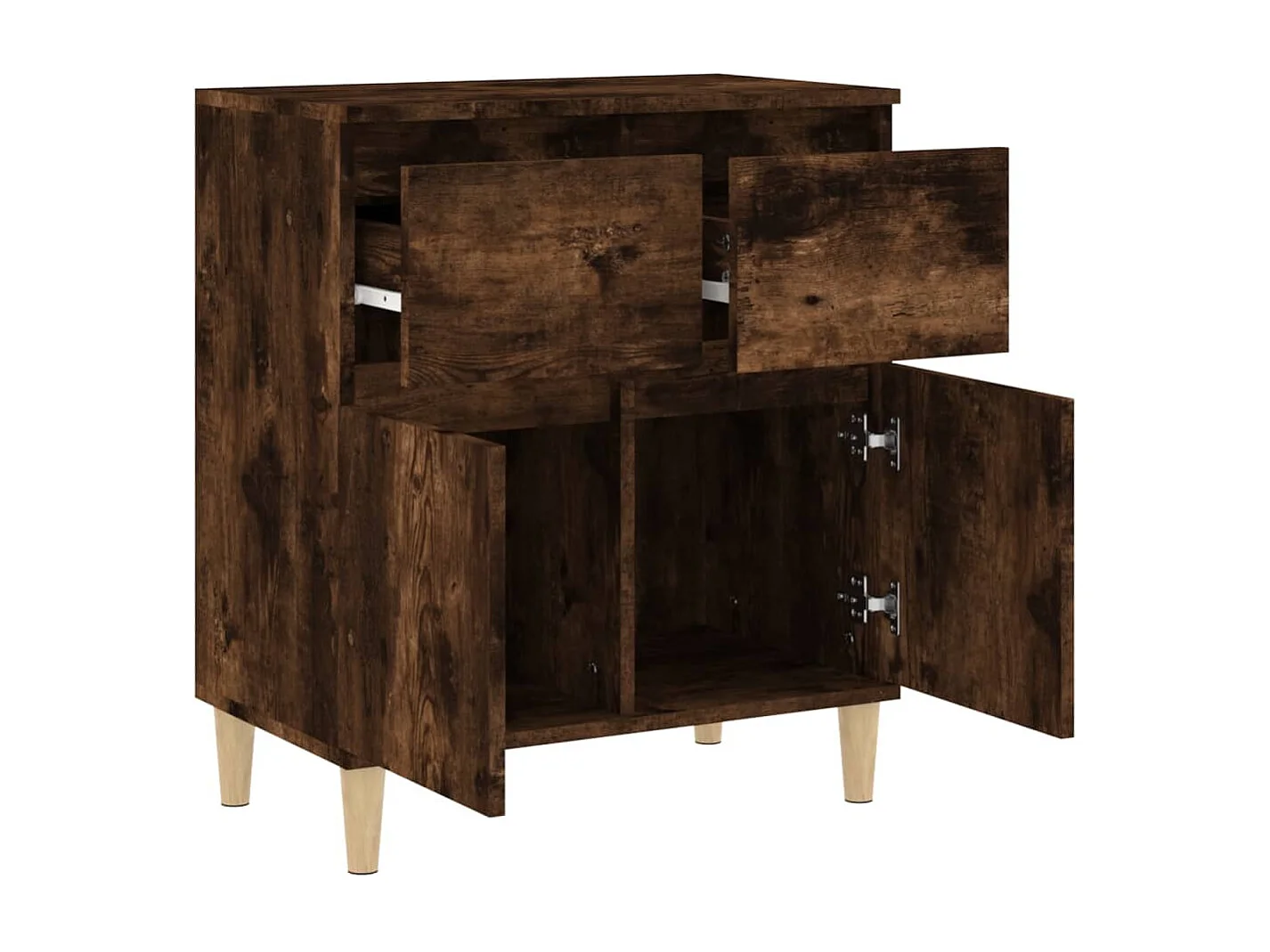 Buffet Chêne fumé 60x35x70 cm Bois d'ingénierie