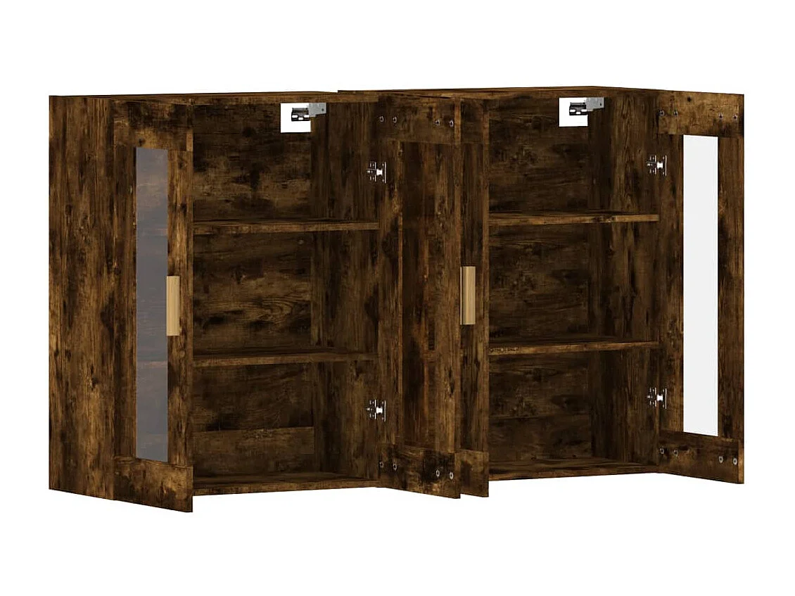 Pensili a 2 pezzi, rovere affumicato, legno ingegnerizzato