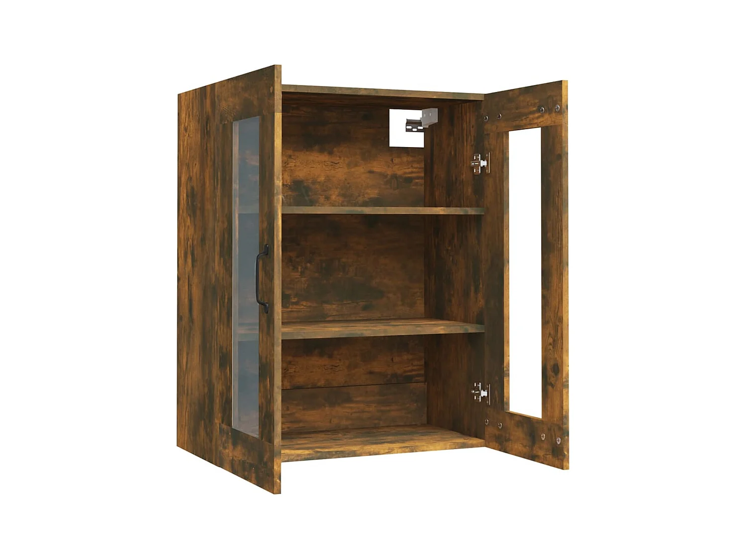 Mobiletto pensile in rovere affumicato 69,5x34x90 cm