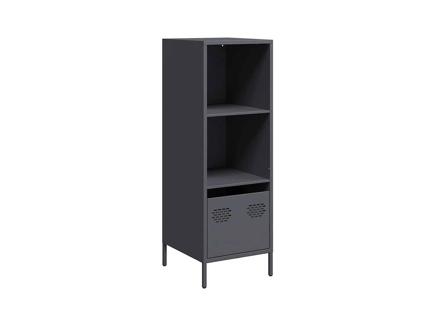 Buffet haut anthracite 35x39x103,5 cm acier