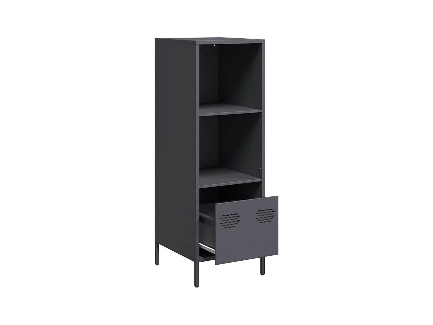 Buffet haut anthracite 35x39x103,5 cm acier