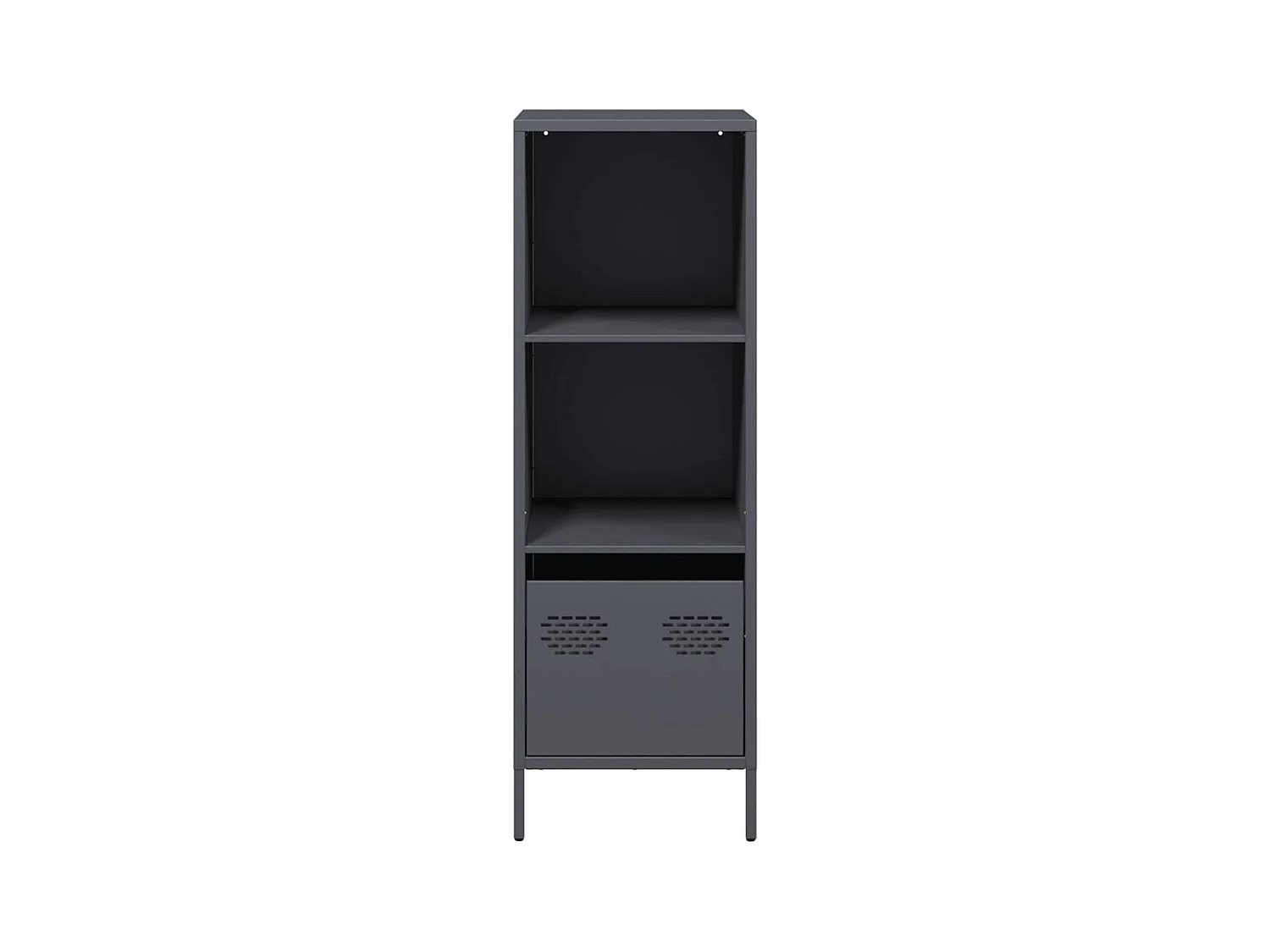 Buffet haut anthracite 35x39x103,5 cm acier