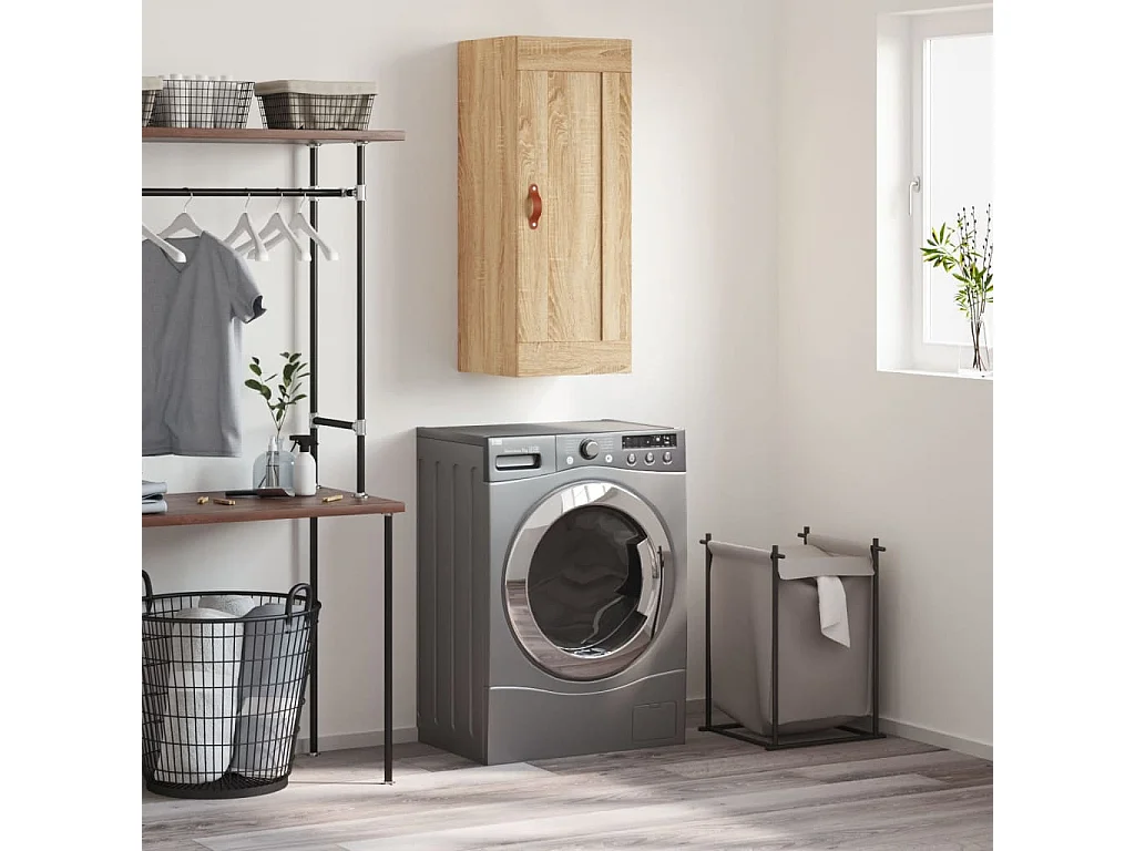 Armoire murale chêne sonoma 34,5x34x90 cm bois d'ingénierie