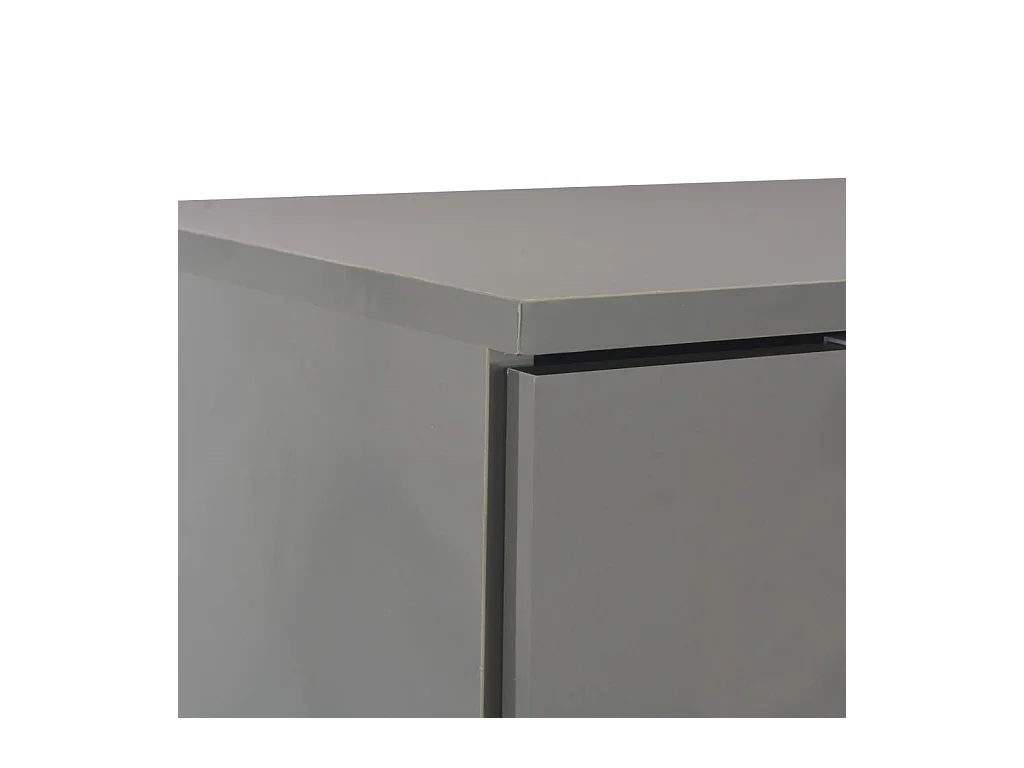 Buffet Gris brillant 107x35x80,5 cm