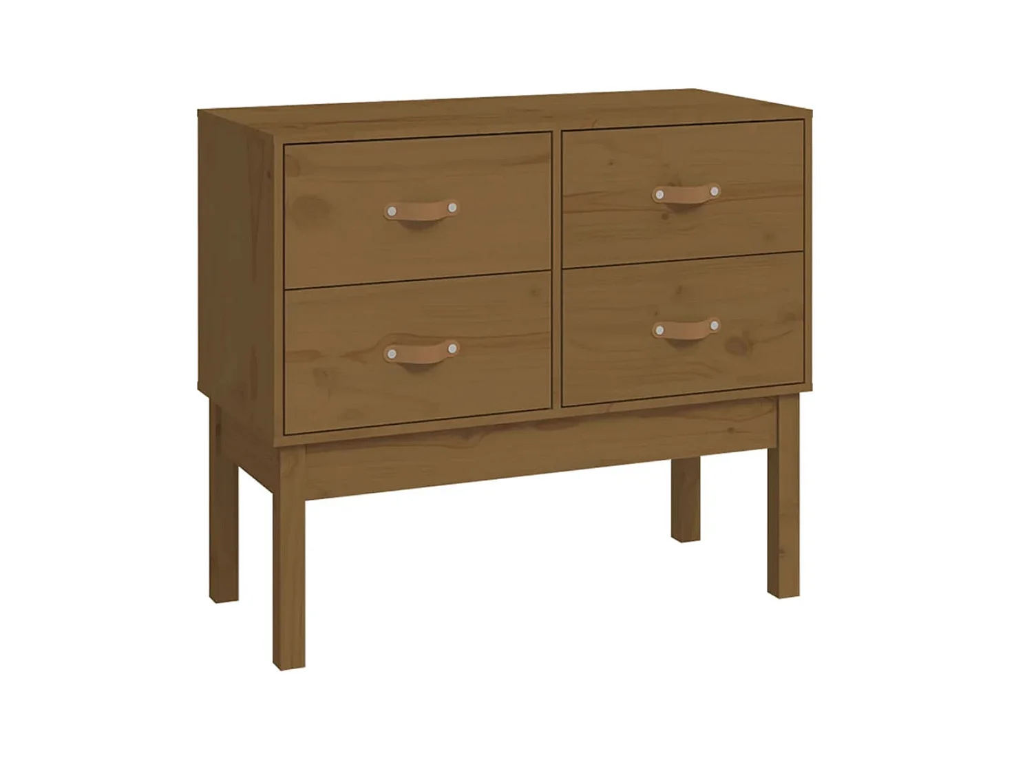 Armoire console Marron miel 90x40x78 cm Bois de pin solide