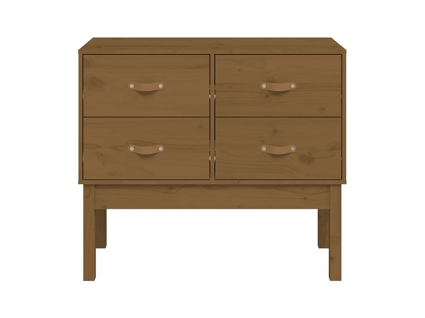 Armoire console Marron miel 90x40x78 cm Bois de pin solide