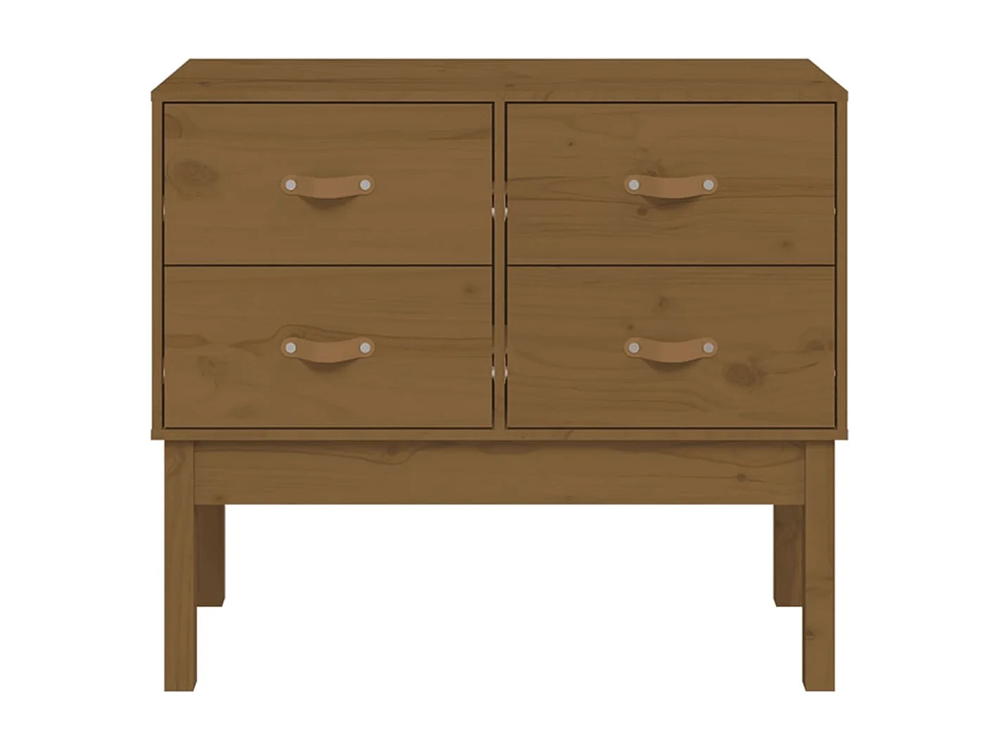 Armoire console Marron miel 90x40x78 cm Bois de pin solide