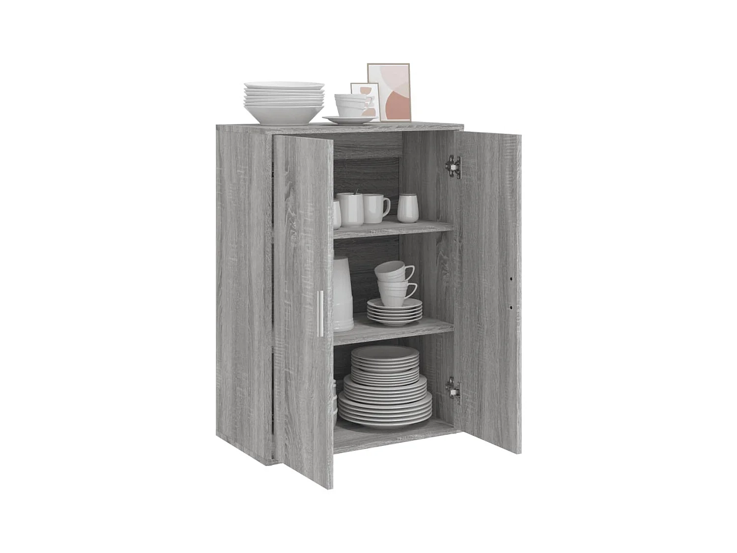 Buffet sonoma gris 60x31x84 cm bois d'ingénierie