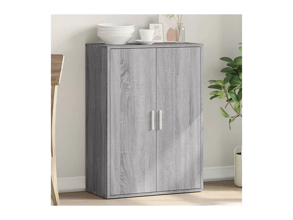 Sonoma dressoir grijs 60x31x84 cm bewerkt hout