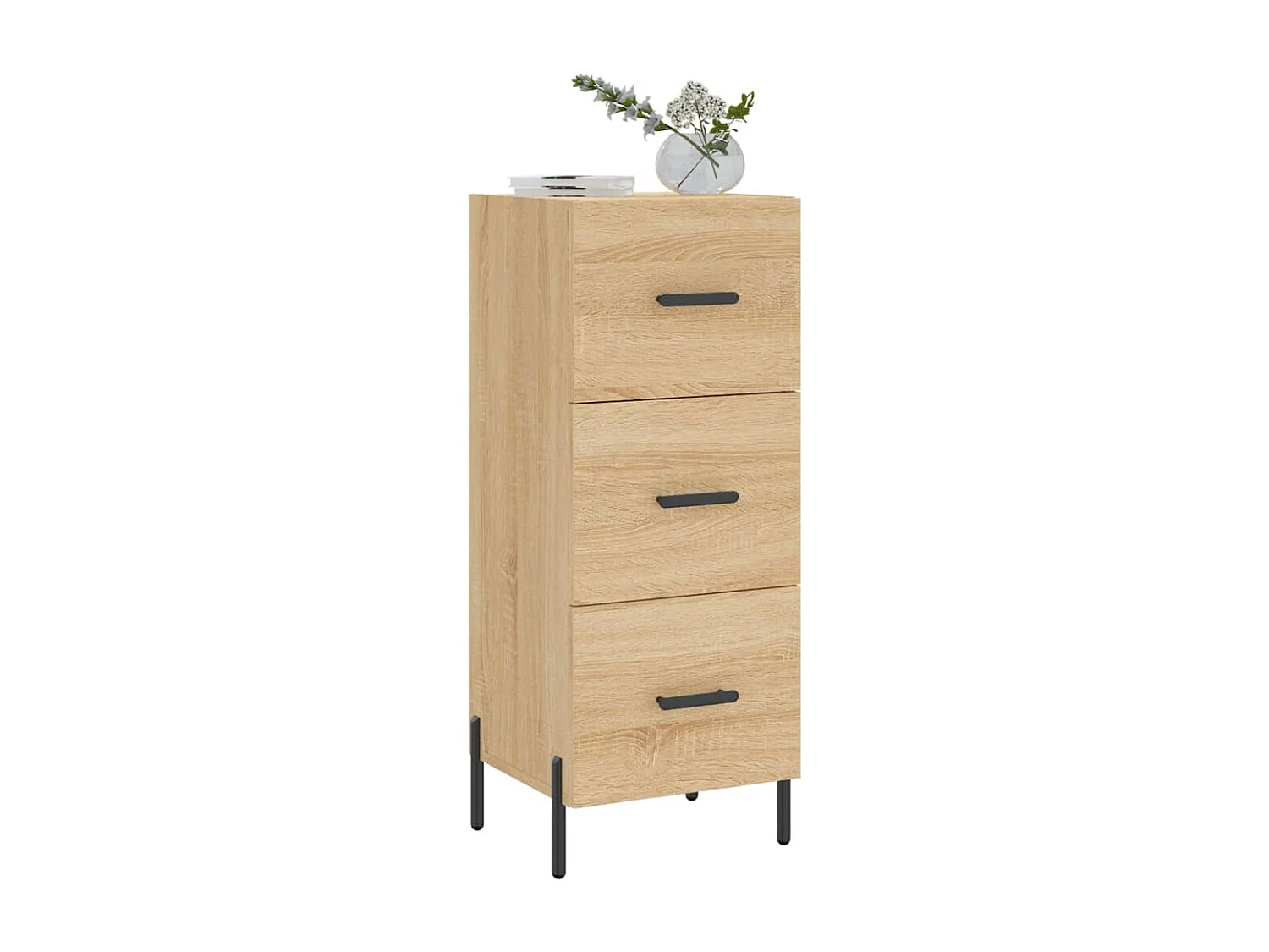 Buffet Chêne sonoma 34,5x34x90 cm Bois d'ingénierie