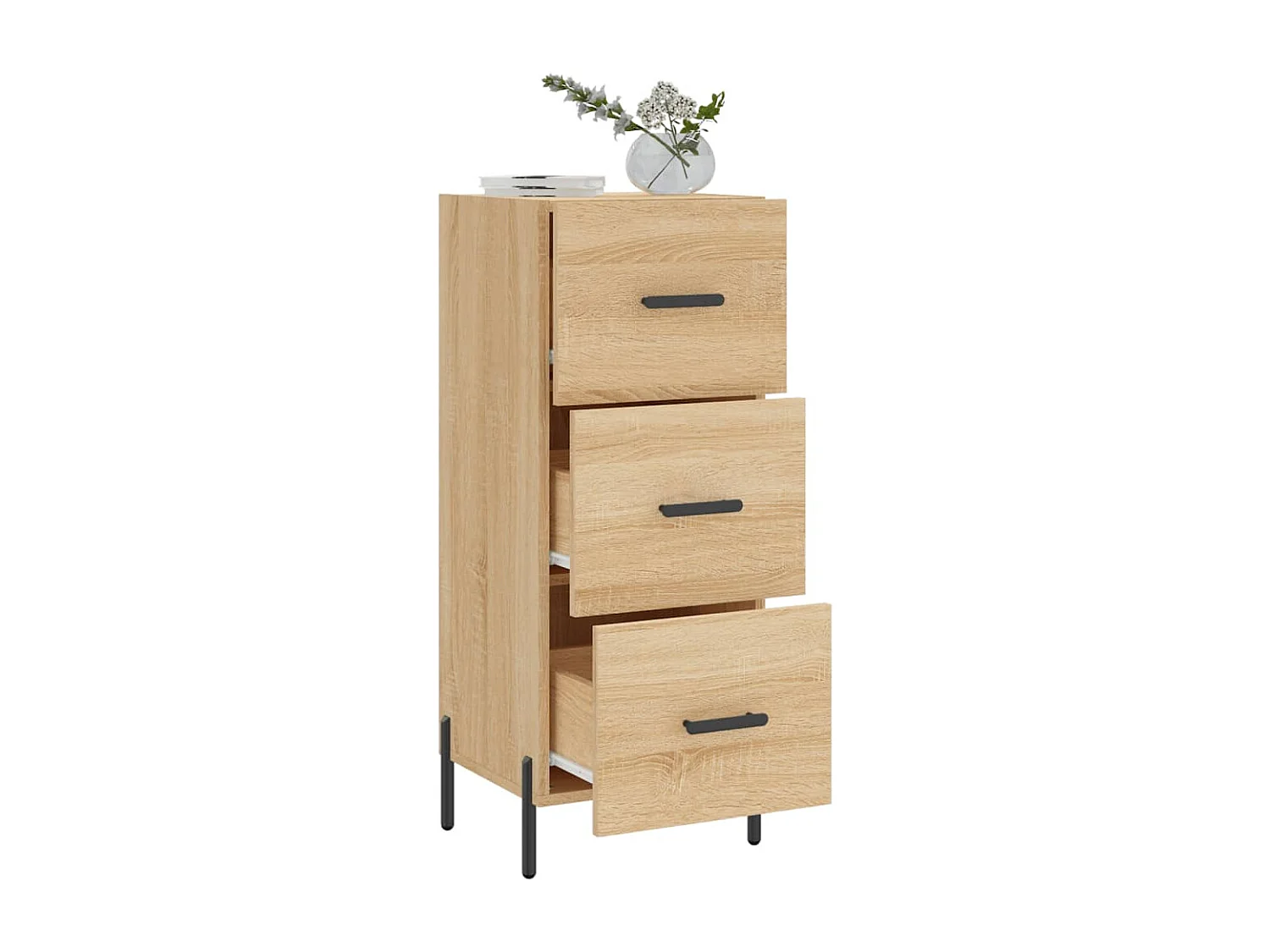 Buffet Chêne sonoma 34,5x34x90 cm Bois d'ingénierie