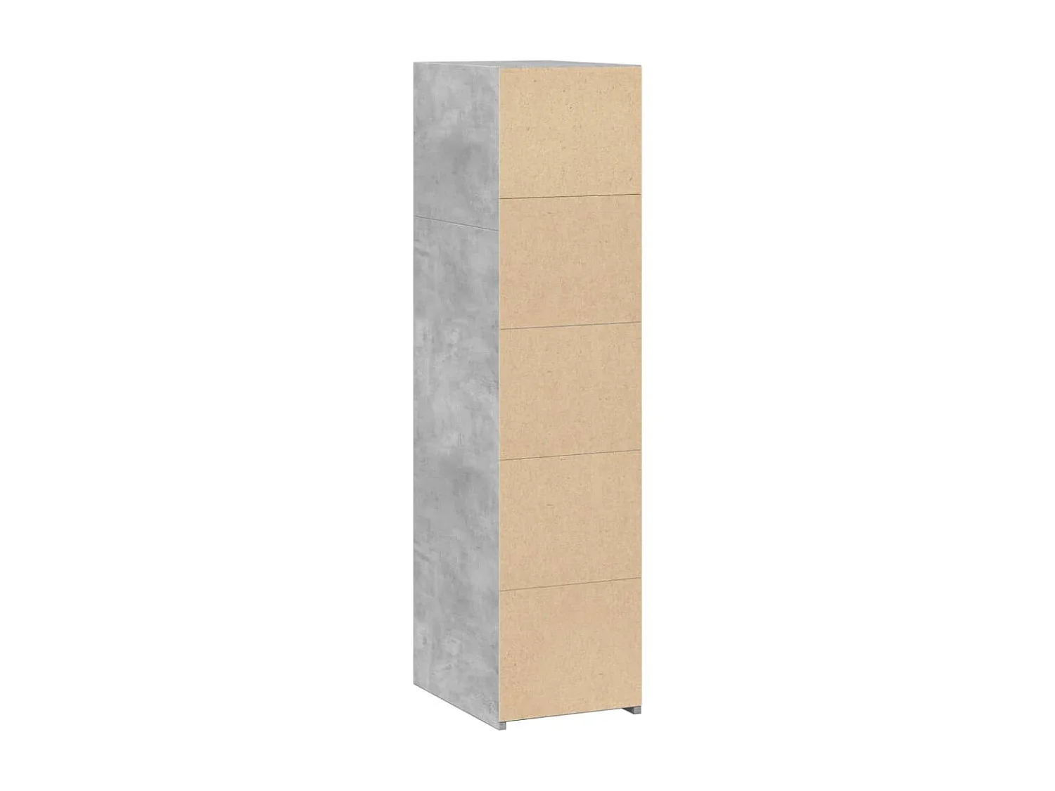 Buffet gris béton 30x41x124 cm bois d'ingénierie