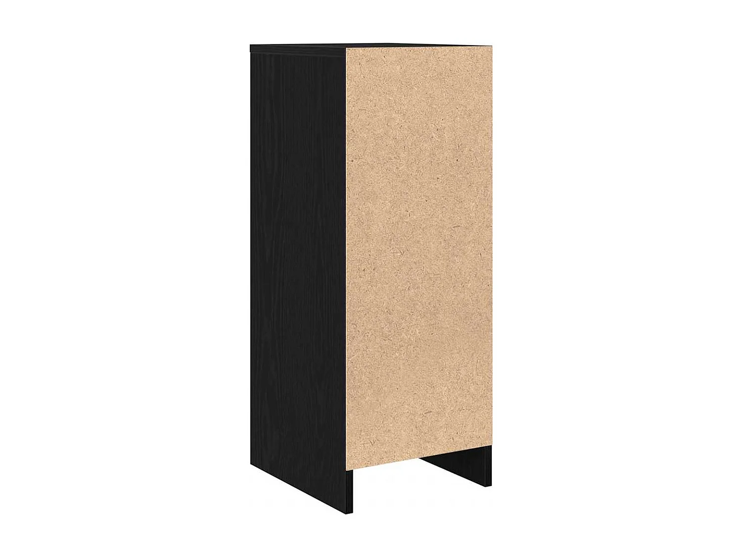 Buffet chêne noir 29,5x34x76 cm bois d'ingénierie