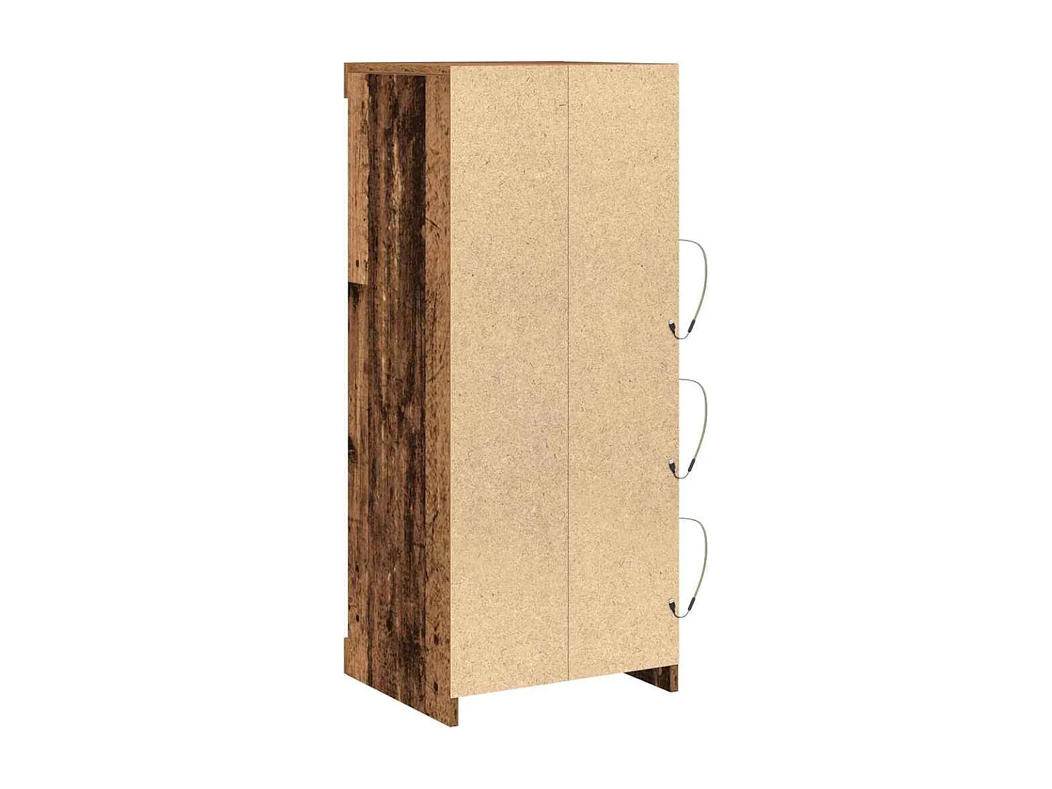 Buffet avec lumières LED Bois ancien 41x37x100 cm