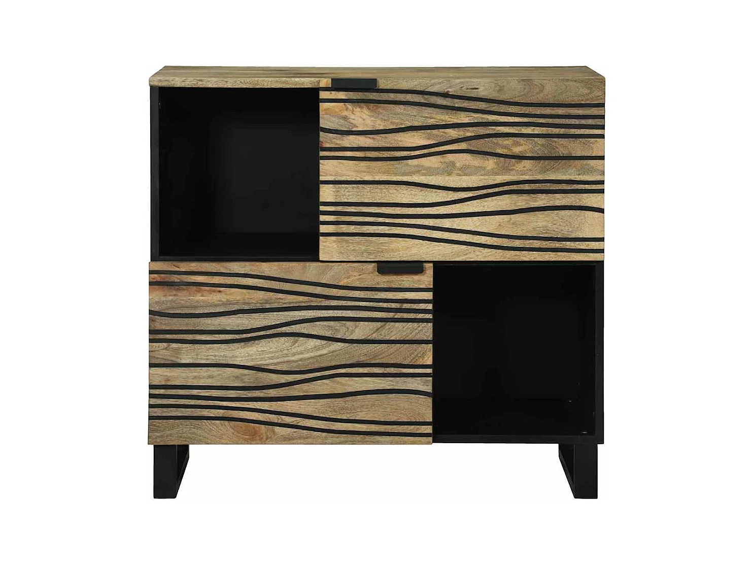 Sideboard – 80x33,5x75 cm, aus massivem Mangoholz