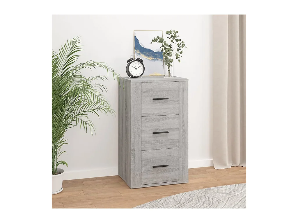 Buffet Sonoma gris 40x33x70 cm Bois d'ingénierie