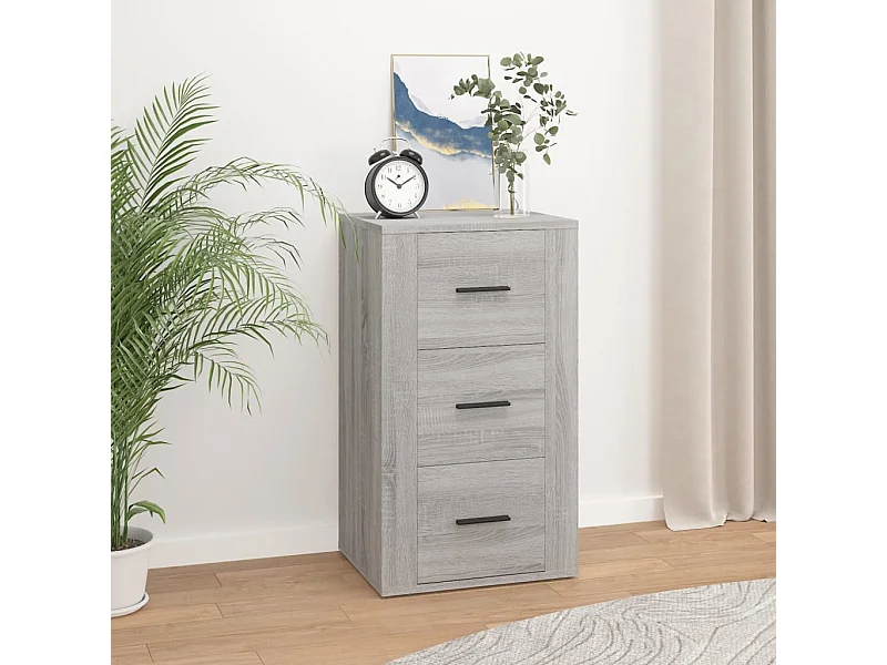 Credenza Sonoma grigia 40x33x70 cm Legno ingegnerizzato