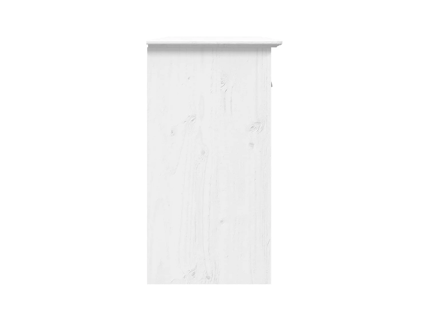 Buffet BODO blanc 115,5x44x80 cm bois massif de pin