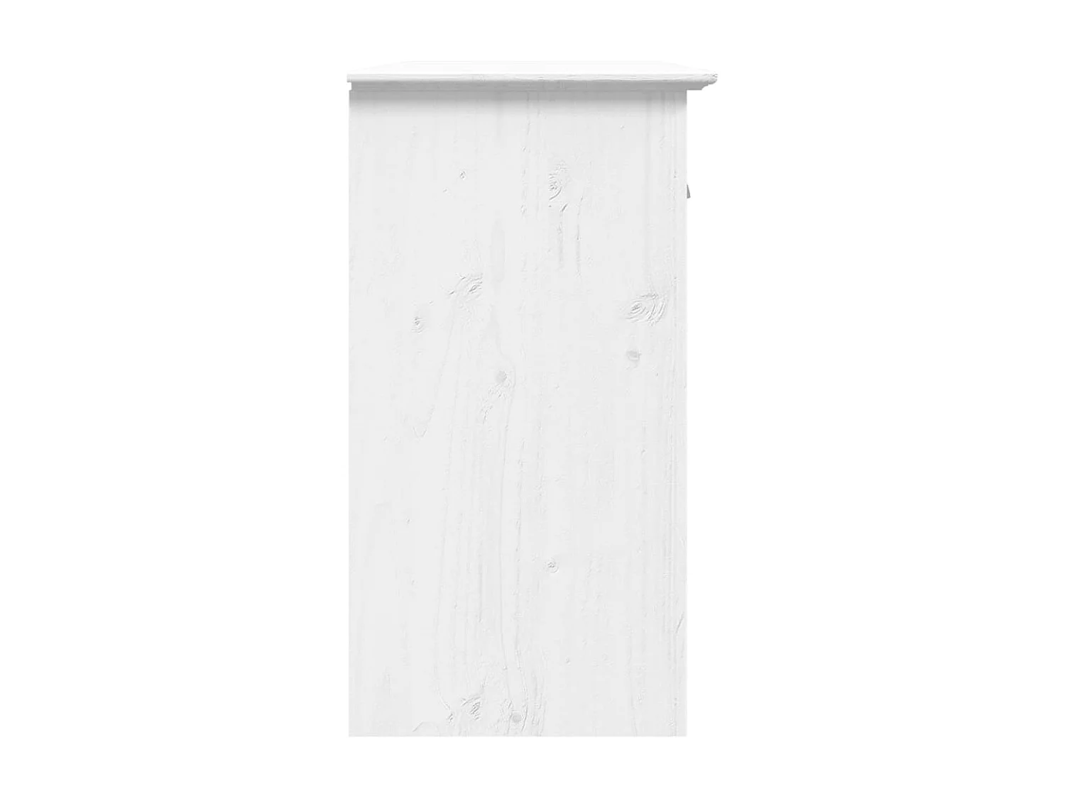 Buffet BODO blanc 115,5x44x80 cm bois massif de pin