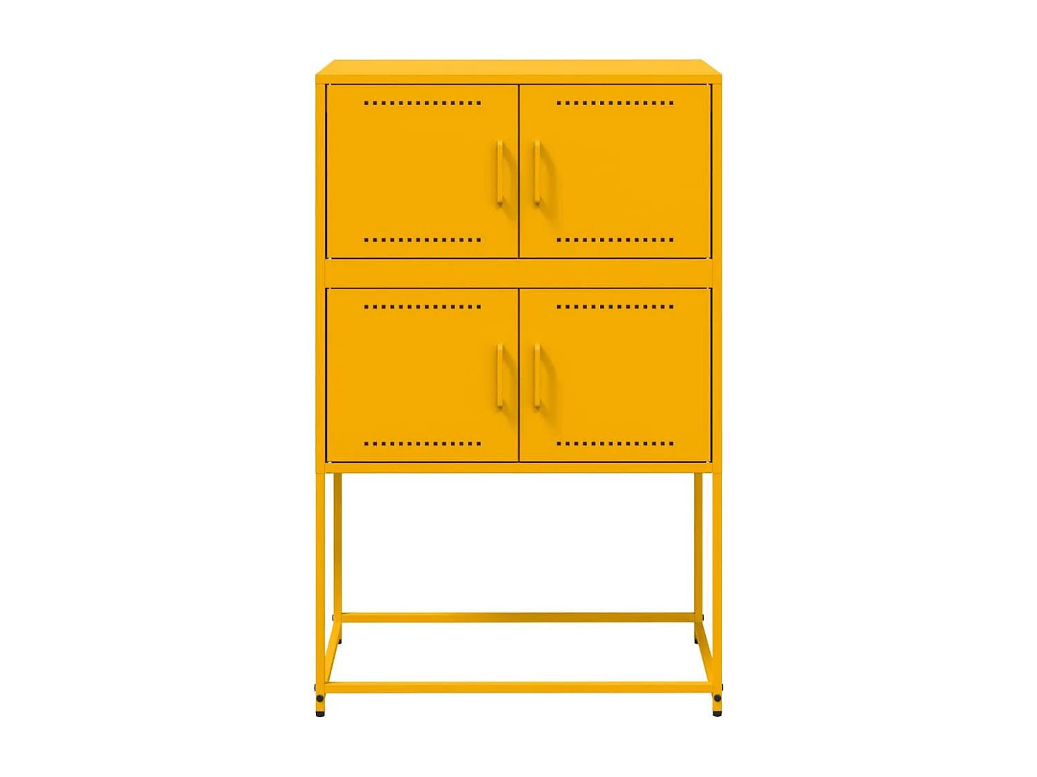 Buffet jaune moutarde 68,5x38,5x107 cm acier