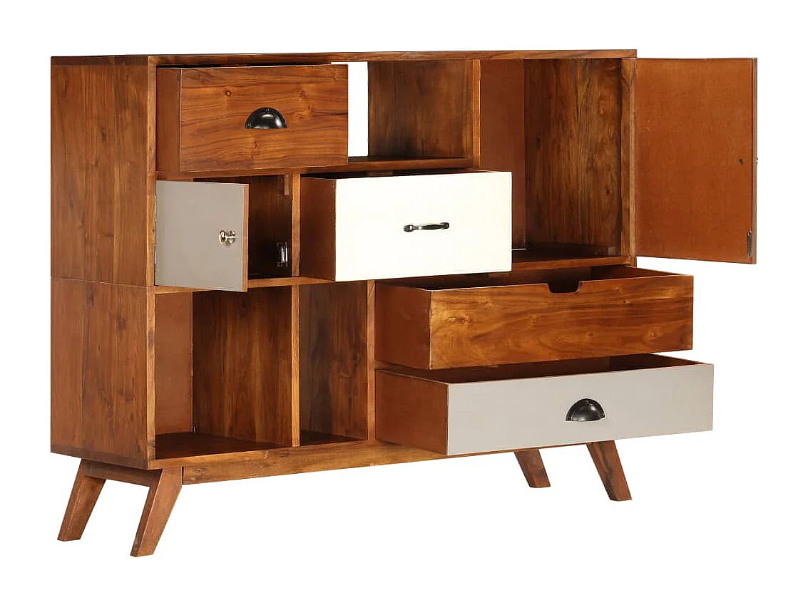 Buffet 115x35x86 cm Bois solide d'acacia