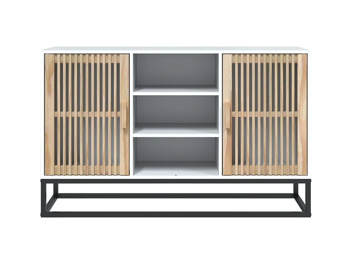 Buffet blanc 105x30x65 cm bois d'ingénierie