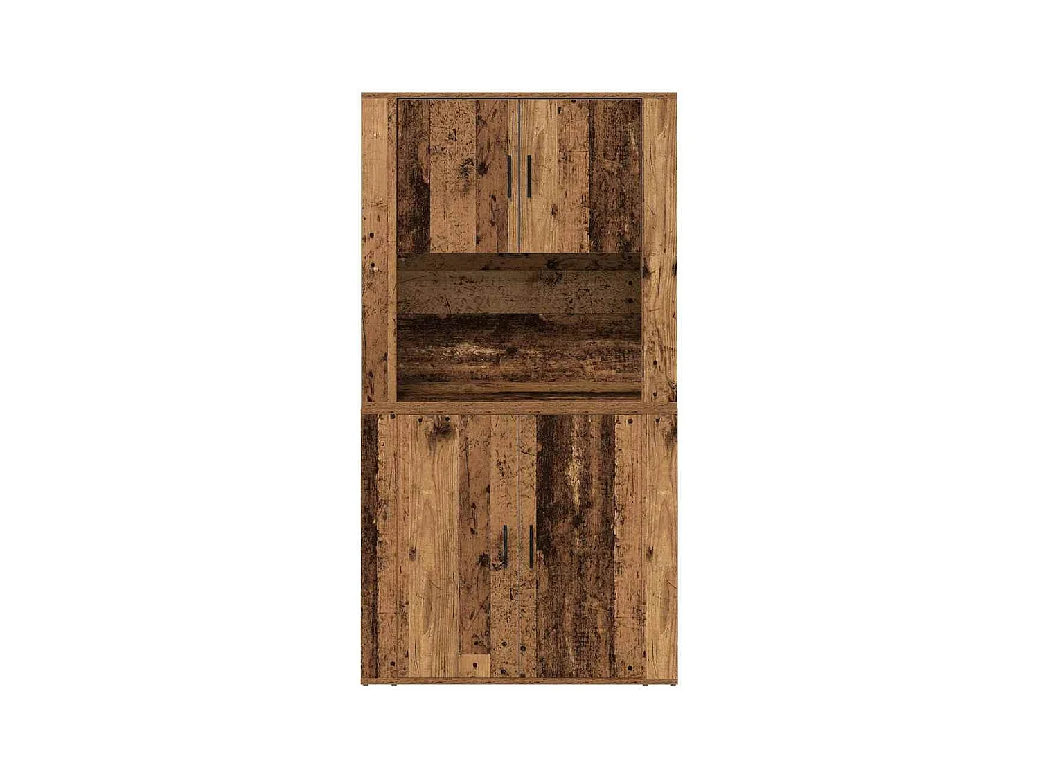 Buffet en bois ancien 80x33x150 cm en bois reconstitué