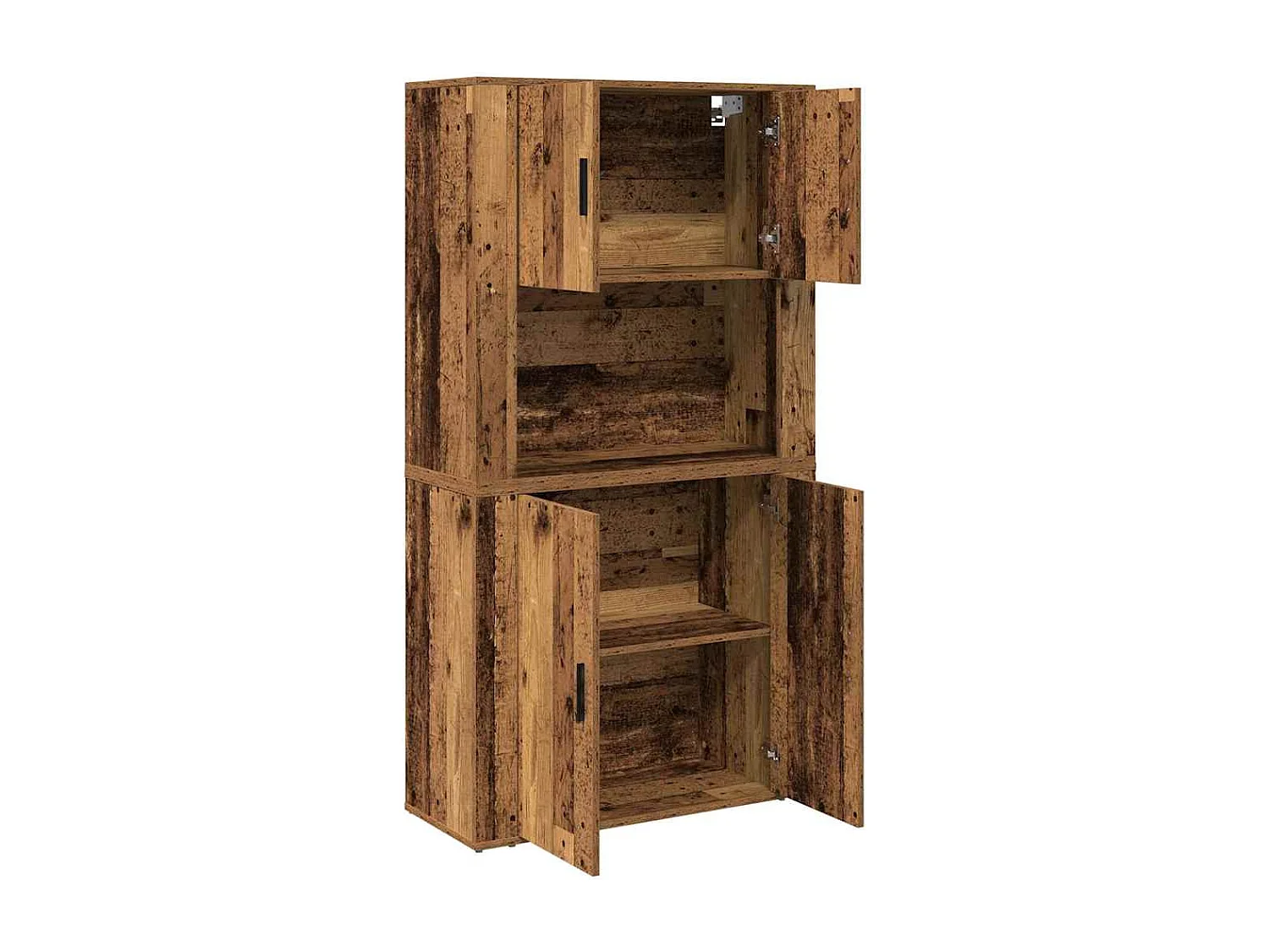 Credenza antica in legno 80x33x150 cm in legno ricostituito