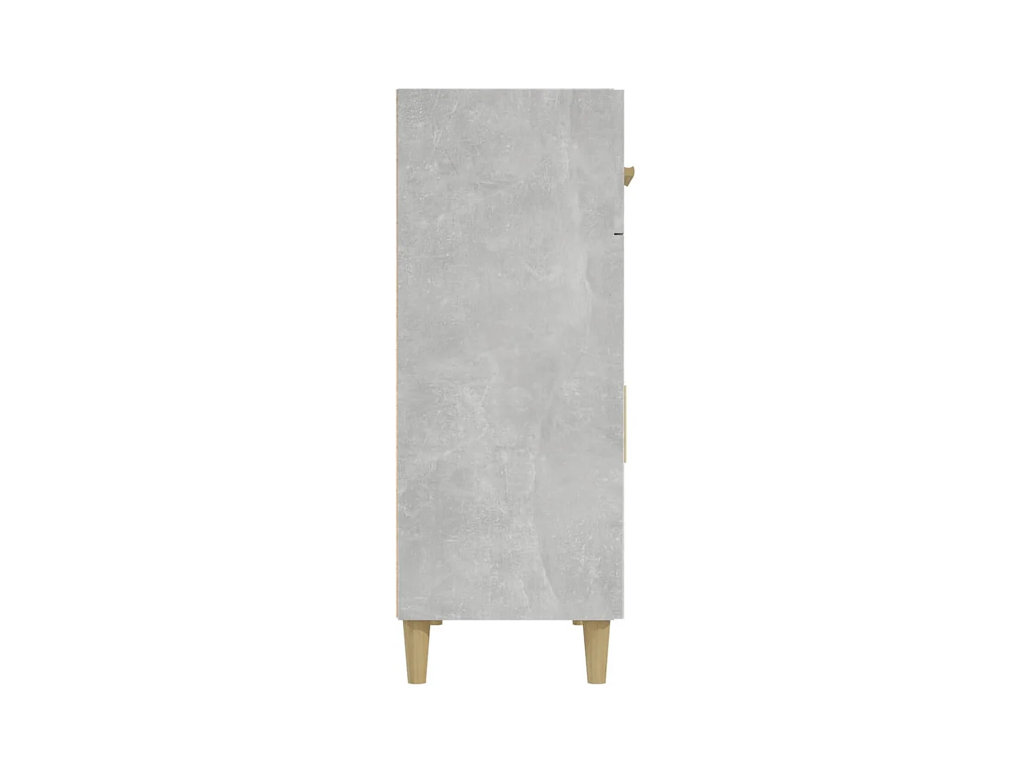 Betongraues Sideboard 69,5 x 34 x 89 cm, Holzwerkstoff