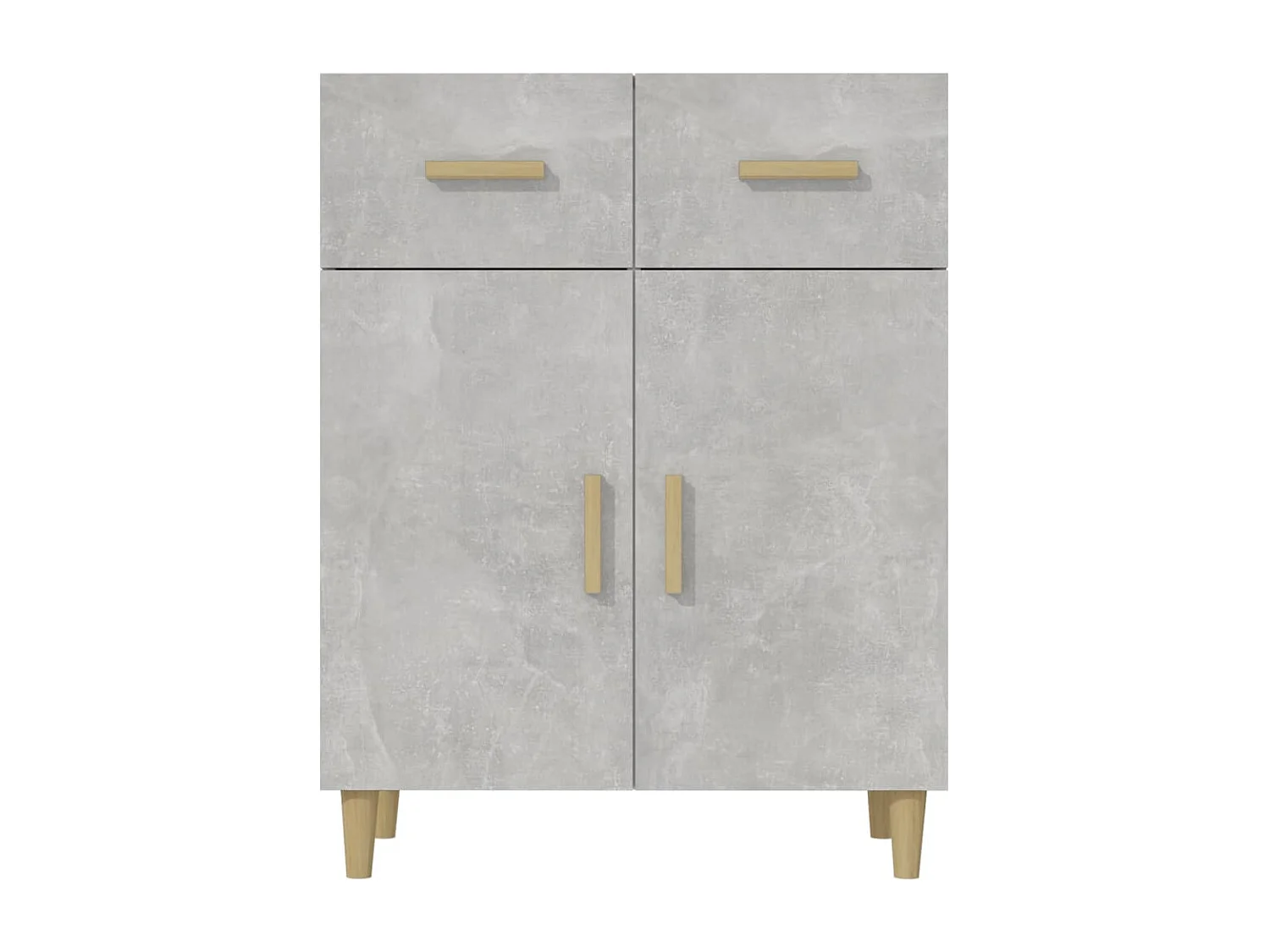 Credenza grigio cemento 69,5x34x89 cm in legno ingegnerizzato