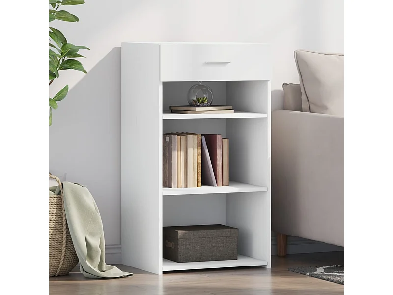 Aparador blanco 50x42,5x93 cm madera contrachapada