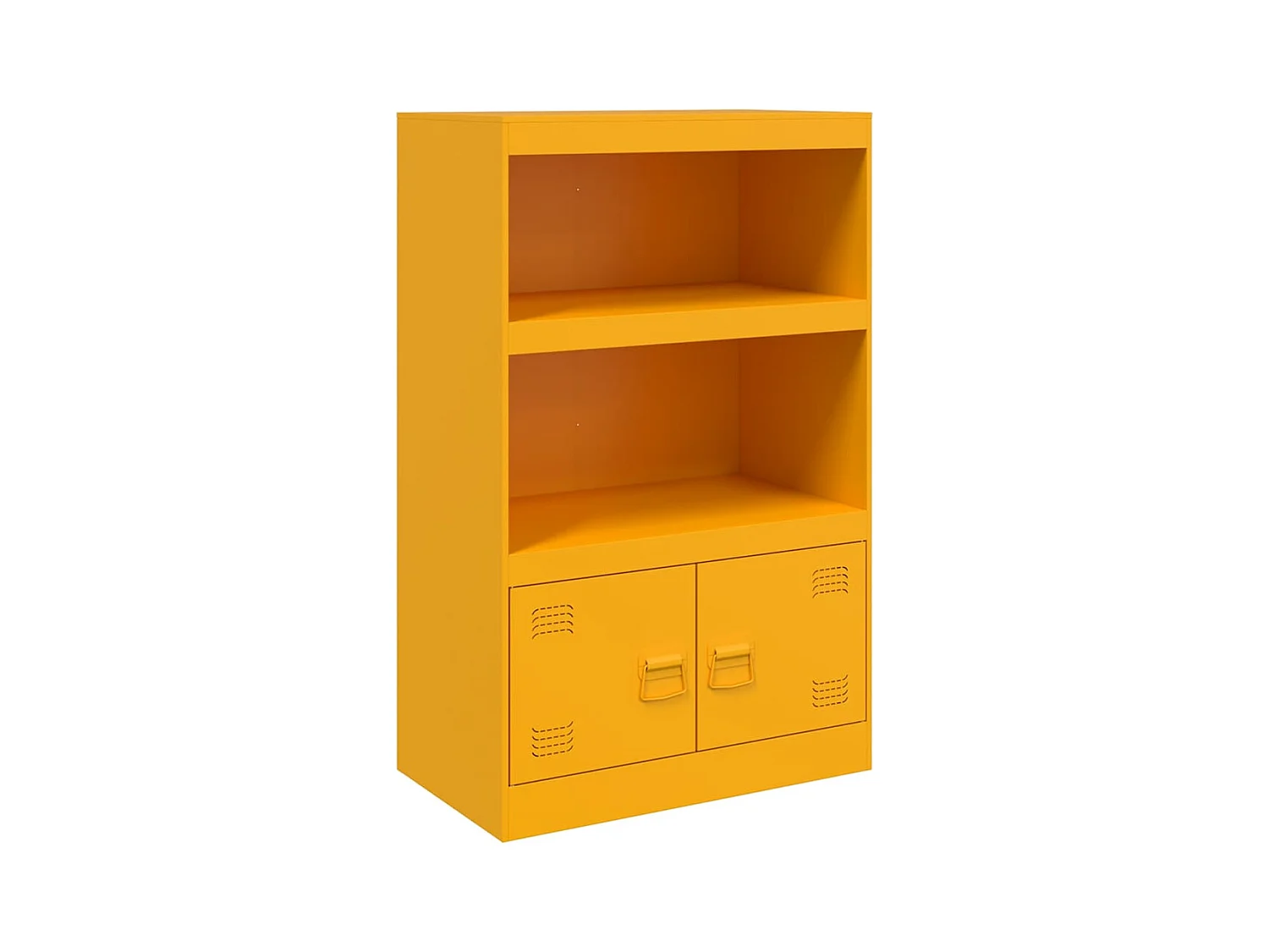 Buffet jaune moutarde 67x39x107 cm acier