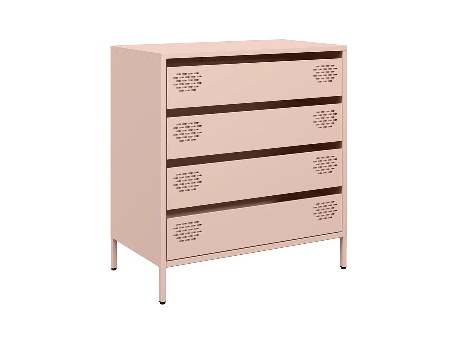 Buffet rose 68x39x73,5 cm acier laminé à froid