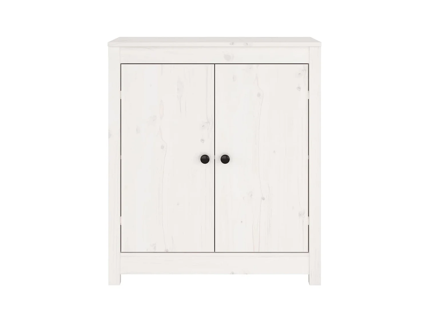 Buffets 2 pcs blanc 70x35x80 cm bois massif de pin