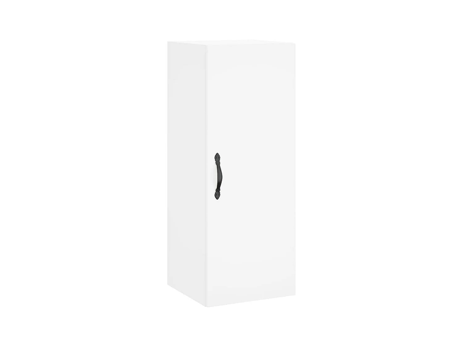 Wit hoog dressoir 34,5x34x180 cm Technisch hout