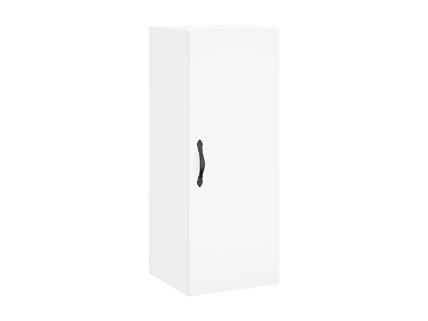 Aparador alto blanco 34,5x34x180 cm Madera contrachapada