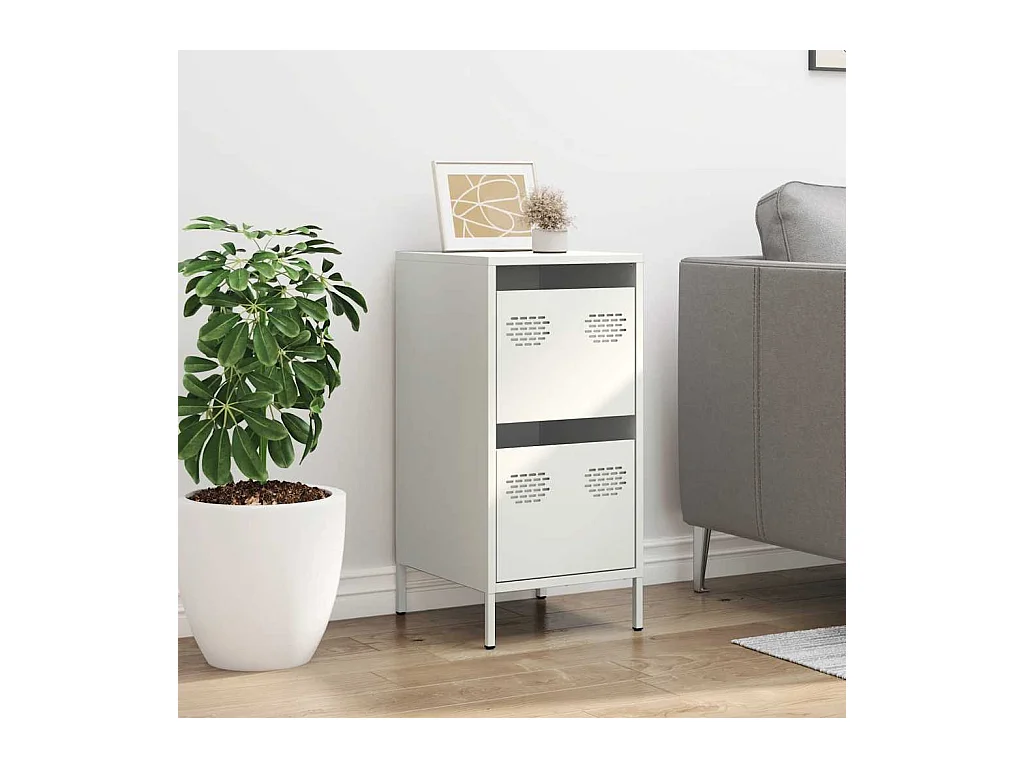 Buffet blanc 35x39x73,5 cm acier laminé à froid