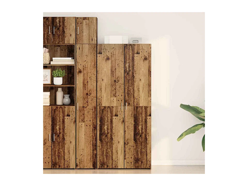 Buffet en Bois Ancien 40x42,5x185 cm Bois reconstitué