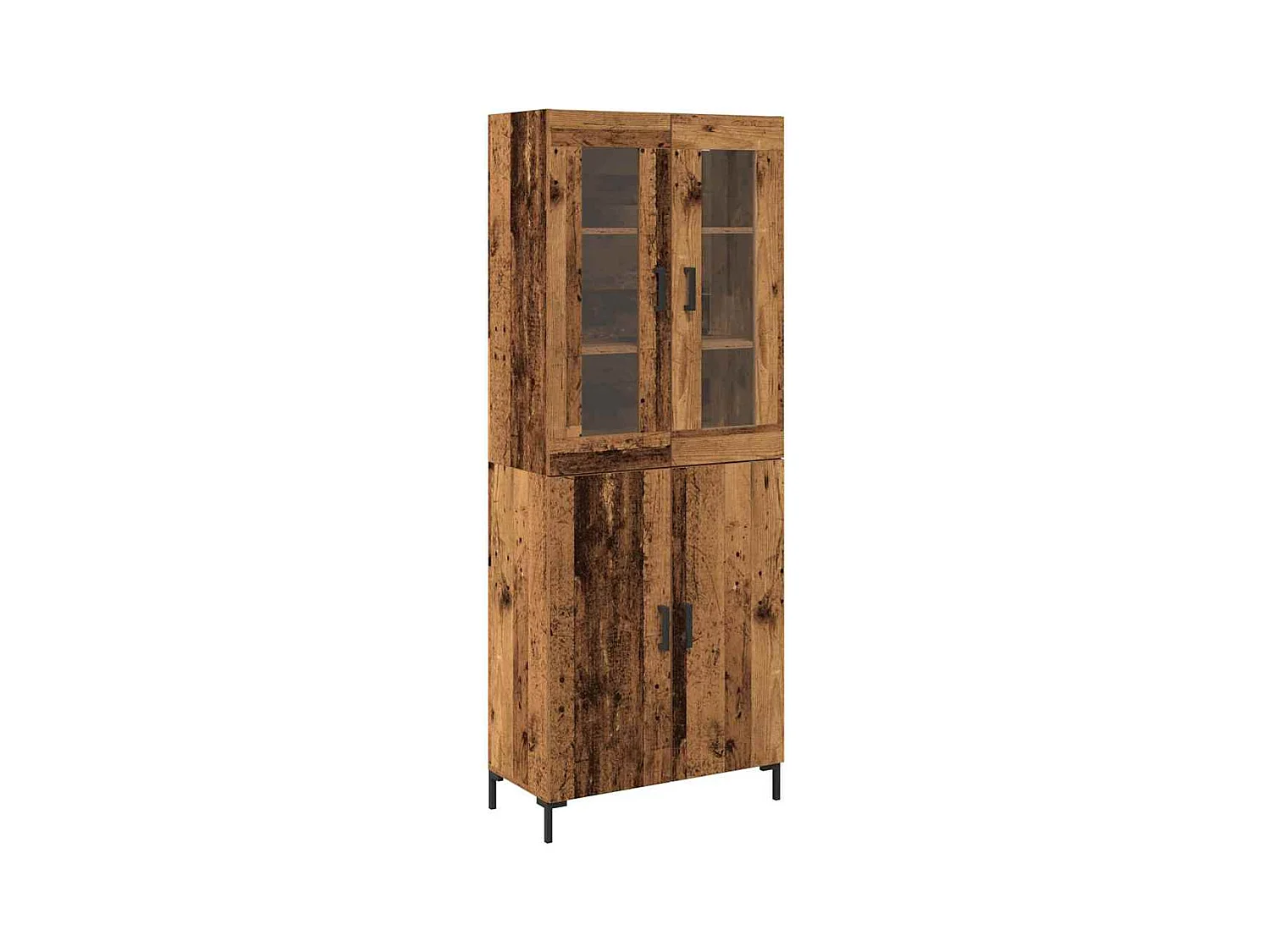 Buffet avec Cabinet Mur en Bois Ancien en Bois Aggloméré